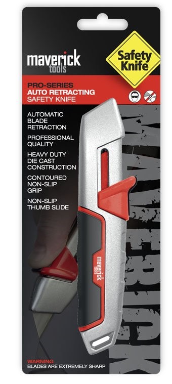 MVRK PRO-SERIES AUTO RETRACTING SAFETY KNIFE 
